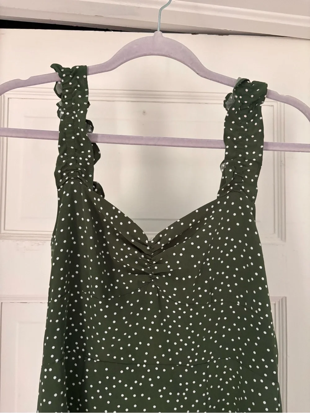 Rihoas Green Polka Dot Midi Dress - Picture 2 of 5